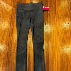 Spanx spanxshape Faux Leather Leggings, XS petite nwt